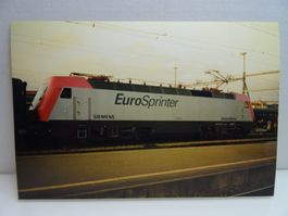 Foto Siemens 127 001 Eurosprinter Testfahrt Zürich 12.2.1992
